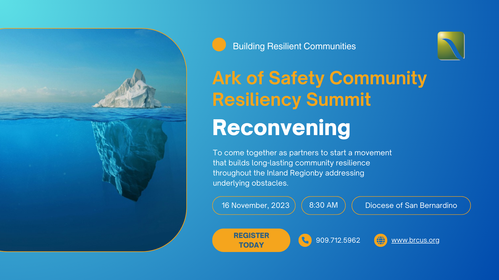 Ark of Safety October Reconvening Summit Save the date flyer and registration link