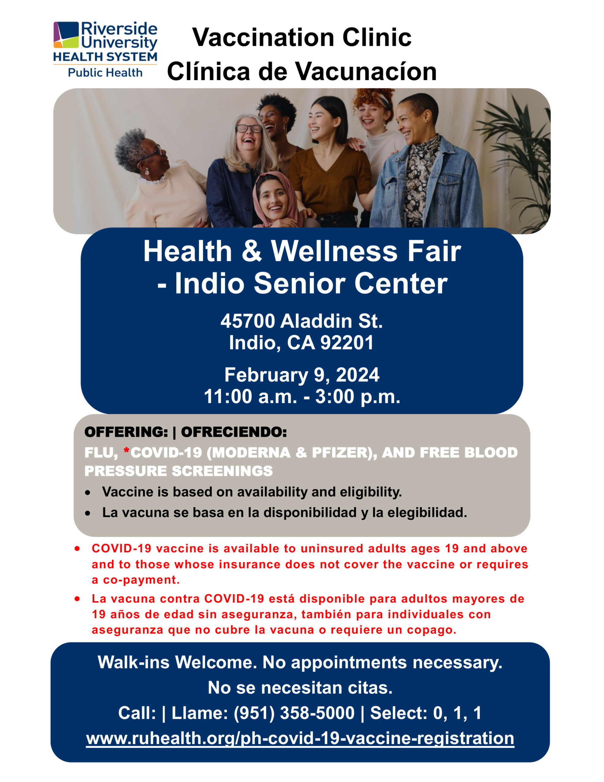 Health and Wellness Fair Indio Senior Center